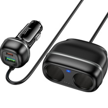 Автомобільний зарядний пристрій HOCO Z59 Rank 48W dual port PD30W+QC3.0 Black (6942007641500)