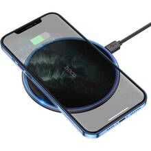 Бездротовий зарядний пристрій HOCO CW6 Pro Easy 15W Charging Wireless Fast Charger Black (6931474755032)