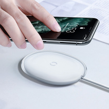Беспроводное зарядное устройство BASEUS Jelly 15W White (WXGD-02)