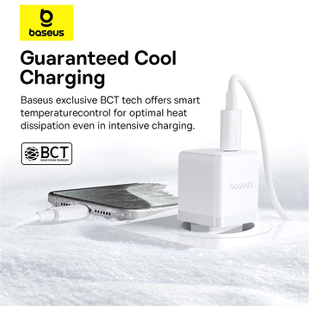 В інтернет магазині Зарядний пристрій BASEUS Palm 1C 20W White (P10111602213-01)