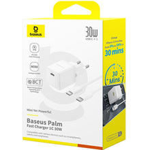 Зарядний пристрій BASEUS Palm1C 30W White (P10111605213-01)