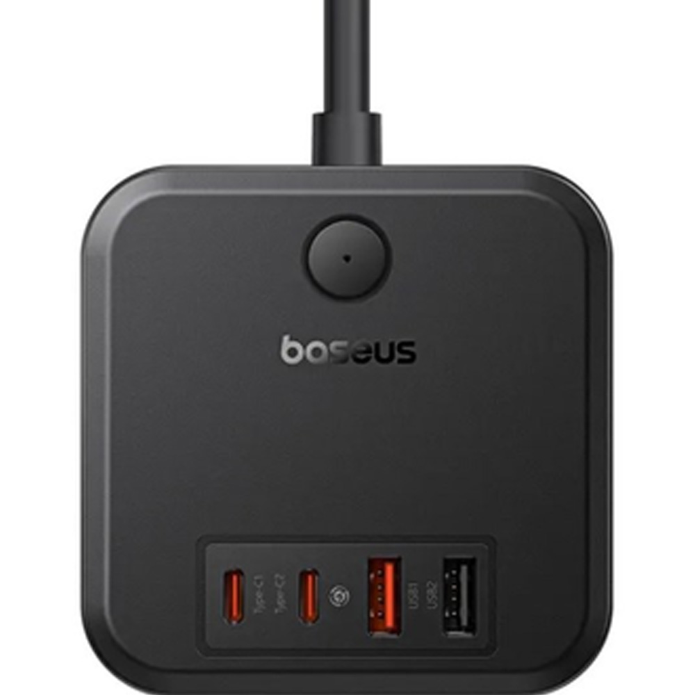 Сетевое зарядное устройство BASEUS PowerCombo Cube Power Strip 30W Black Мощность 30