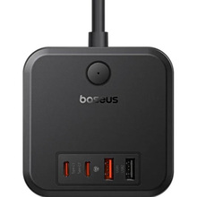 Сетевое зарядное устройство BASEUS PowerCombo Cube Power Strip 30W Black