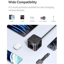 Сетевое зарядное устройство BASEUS PowerCombo Cube Power Strip 30W Black