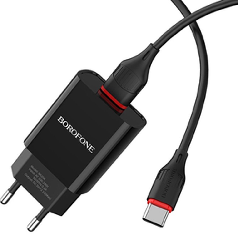 Зарядний пристрій BOROFONE BA20A 10.5W Black (BA20ACB) Тип мережевий зарядний пристрій