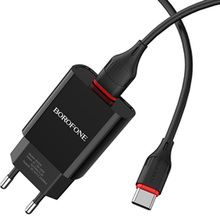 Зарядний пристрій BOROFONE BA20A 10.5W Black (BA20ACB)