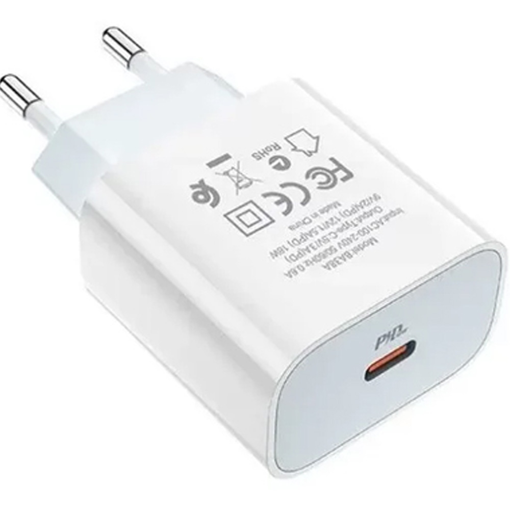 Зарядний пристрій BOROFONE BA38A PD20W White (BA38AW) Потужність 20