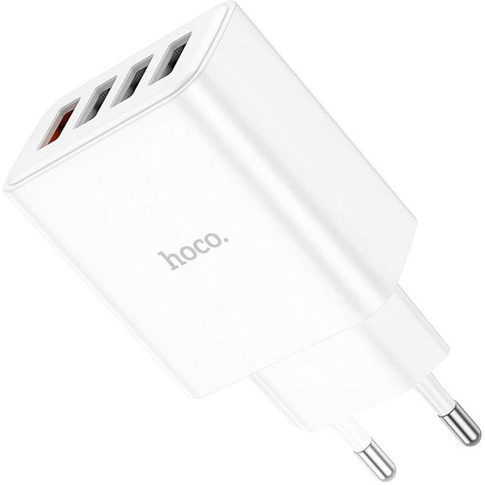 Сетевое зарядное устройство HOCO C102A Fuerza QC3.0 18W White Кабель отсутствует