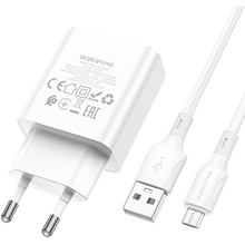 Зарядний пристрій BOROFONE BA74A White (BA74AMW)