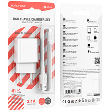 Зарядний пристрій BOROFONE BA74A White (BA74AMW)