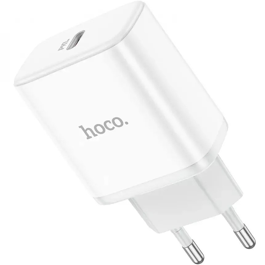 Зарядний пристрій HOCO C104A PD20W White Кабель відсутній