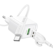 Мережевий зарядний пристрій BOROFONE BAS42A 18W White (6941991113802)
