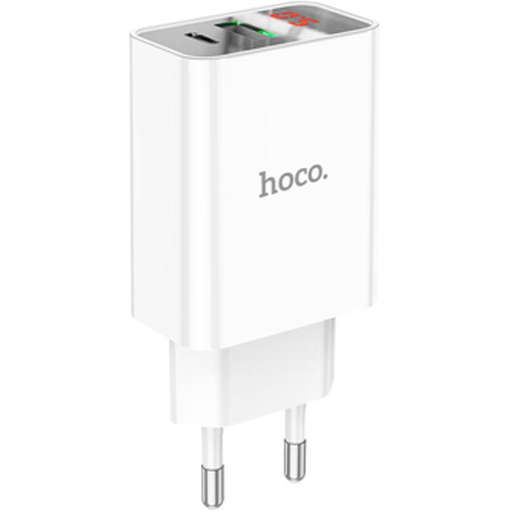 Сетевое зарядное устройство HOCO C100A PD20W+QC3.0 White (6931474769800)