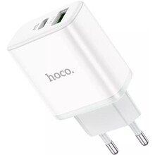 Сетевое зарядное устройство HOCO C105A PD20W+QC3.0 White