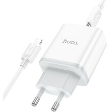 Сетевое зарядное устройство HOCO C105A PD20W+QC3.0 White
