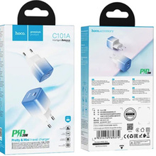 Сетевое зарядное устройство HOCO C101A PD20W Ice Blue