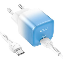 Сетевое зарядное устройство HOCO C101A PD20W Ice Blue (6931474769398)