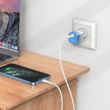 Сетевое зарядное устройство HOCO C101A PD20W Ice Blue (6931474769398)