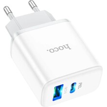 Сетевое зарядное устройство HOCO C105A PD20W+QC3.0 White