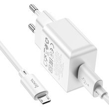 Зарядний пристрій HOCO C106A 10.5W + кабель micro-USB White