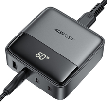 Сетевое зарядное устройство ACEFAST Z6 + кабель AC 1.5м Black (6974316283324)