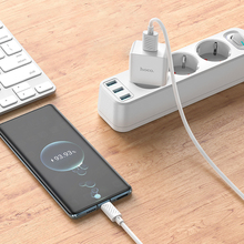 Сетевое зарядное устройство HOCO C106A + кабель USB Type-C White