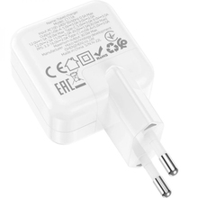 Сетевое зарядное устройство HOCO C111A PD30W+QC3.0 White