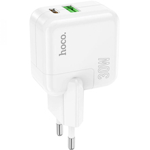 Сетевое зарядное устройство HOCO C111A PD30W+QC3.0 White