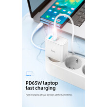 Сетевое зарядное устройство HOCO C113A Awesome PD65W White