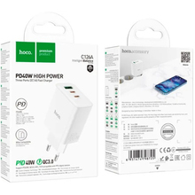 Сетевое зарядное устройство HOCO C126A Pure power PD40W White
