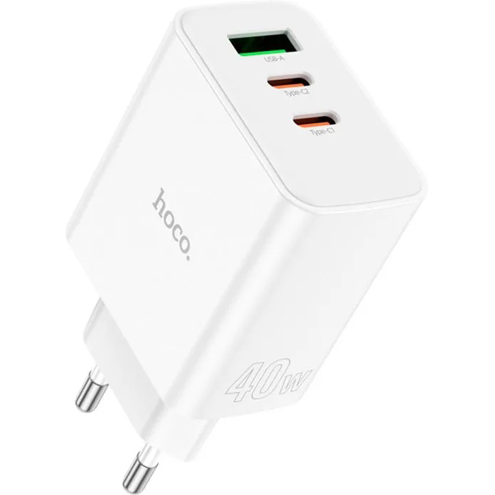 Сетевое зарядное устройство HOCO C126A Pure power PD40W White
