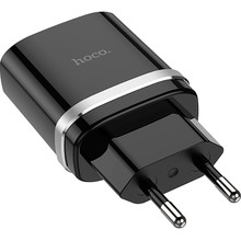 Сетевое зарядное устройство HOCO C12Q Smart QC3.0 18W + кабель Micro-USB Black