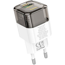 Зарядний пристрій HOCO C131A PD30W+QC3.0 Transparent/Black