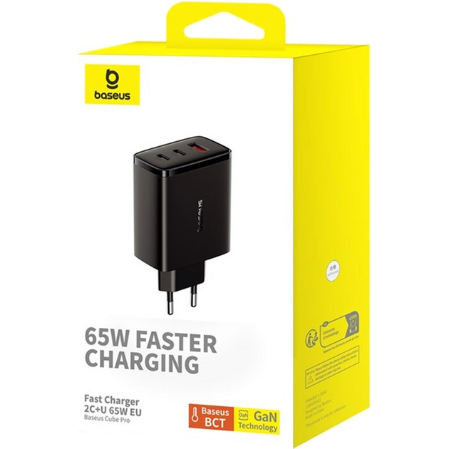 Зовнішній вигляд Зарядний пристрій BASEUS Cube Pro Cluster Black (P10152301113-00)