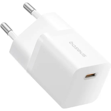 Мережевий зарядний пристрій BASEUS GaN5 Mini 25W + кабель USB Type-C - Type-C 1м Moon White (P10110909213-01)