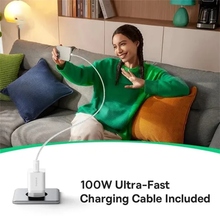 Мережевий зарядний пристрій BASEUS GaN5 Mini 25W + кабель USB Type-C - Type-C 1м Moon White (P10110909213-01)