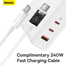 Сетевое зарядное устройство BASEUS GaN5 Pro 140W + кабель USB Type-C - Type-C 1м White (CCGP100202)