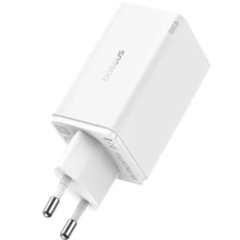 Зарядний пристрій BASEUS GaN6 Pro 65W Moon White + кабель USB Type-C - Type-C 1м White (P10162701213-00)