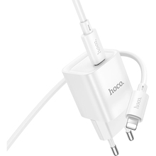 Сетевое зарядное устройство HOCO C146A Charger set PD20W (EU) White (6942007630252)