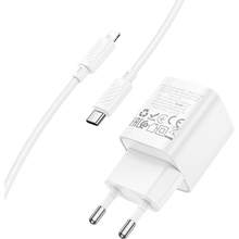 Сетевое зарядное устройство HOCO C146A Charger set PD20W (EU) White (6942007630252)