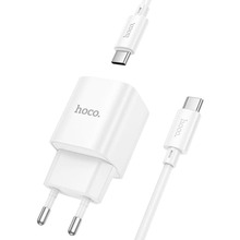 Сетевое зарядное устройство HOCO C147A Charm Charger set PD20W+QC3.0 (EU) White (6942007630290)