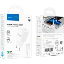 Зарядний пристрій HOCO C148A Charm Charger set PD30W (EU) White (6942007630313)