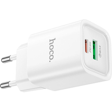 Зарядний пристрій HOCO C149A Charm PD30W+QC3.0 (EU) White (6942007630337)