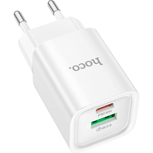 Зарядний пристрій HOCO C149A Charm PD30W+QC3.0 (EU) White (6942007630337)