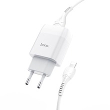 Сетевое зарядное устройство HOCO C72A Glorious Charger set 10.5W White (6931474712998)