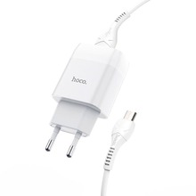 Сетевое зарядное устройство HOCO C72A Glorious Charger set 10.5W White (6931474713001)