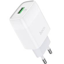 Мережевий зарядний пристрій HOCO C72Q Glorious single port QC3.0 charger 18W White (6931474732514)