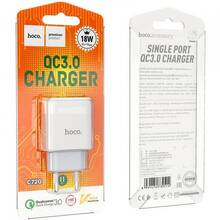 Мережевий зарядний пристрій HOCO C72Q Glorious single port QC3.0 charger 18W White (6931474732514)