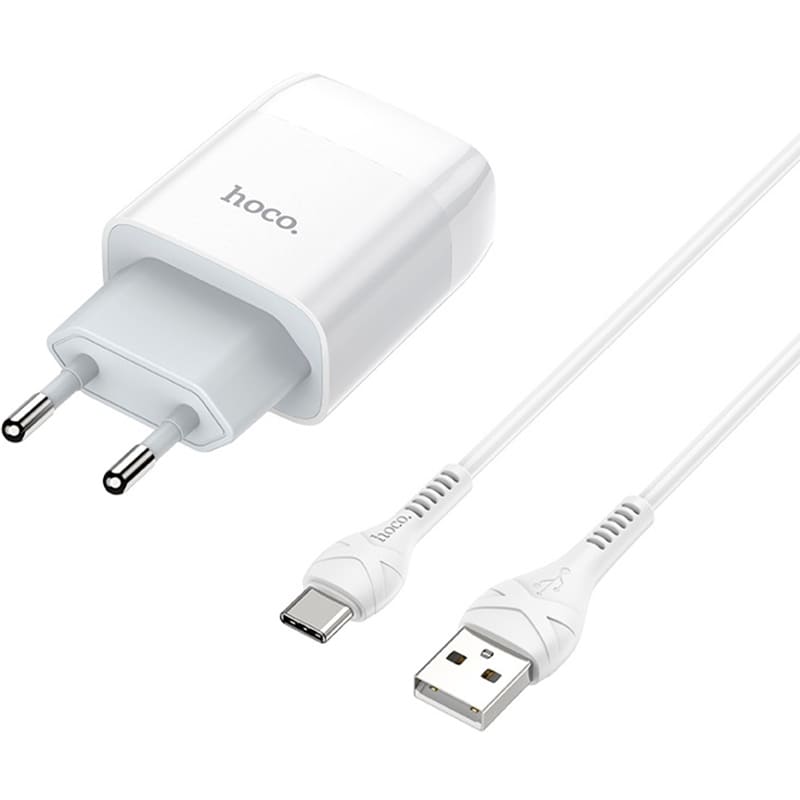Зарядний пристрій HOCO C72A Glorious Charger set 10.5W White (6931474713018) Тип мережевий зарядний пристрій