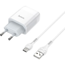 Зарядний пристрій HOCO C72A Glorious Charger set 10.5W White (6931474713018)